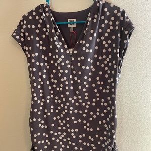 2/$20 -NWT Anne Klein Cap sleeve gray blouse - M